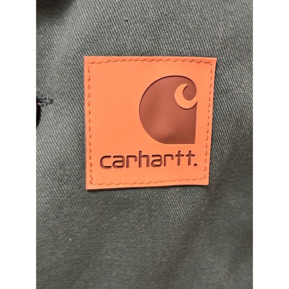 Carhartt Womens Rare Medium Sherpa Lined Utility Jacket Hunter Green Cozy Warm - Picture 5 of 8